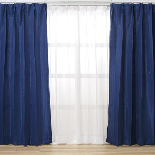 アイリスプラザ すぐ使えるカーテン4枚セット 幅100cm×丈178cm レース