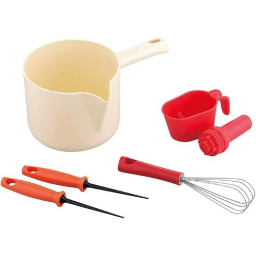 下村企販 たこ焼き 4種セット 日本製・中国製 たこ焼き便利グッズ 一式 たこ焼きピック 油引き 粉つぎ 泡立て 調理がスムーズに 本格的 パー | 