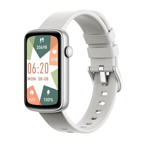 SHANG WING スマートウォッチ レディース iphone対応 アンドロイド対応 リストバンド型 腕時計 1.47インチ大画面 フルタッチ | 