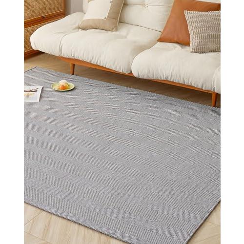 VK Living ラグ カーペット 130X190cm ラグマット 1.5畳 大人の雰囲気 ヘリンボーン柄 オールシーズン おしゃれ 絨毯 北 | 