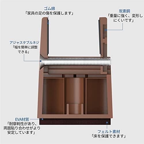 Ezprotekt 高さ調整 継ぎ脚 ベッド・テーブルの高さ調節 テーブル 脚 継ぎ足 こたつ 継足し テーブル脚台 100mm高さを上げる 4 |  | 01