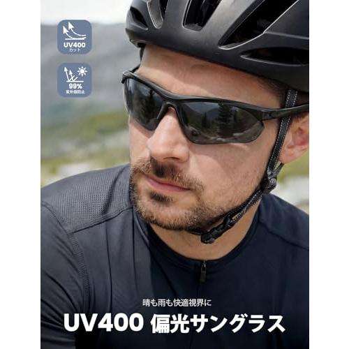 Lamicall] スポーツサングラス 偏光レンズ ランニング マラソン 登山