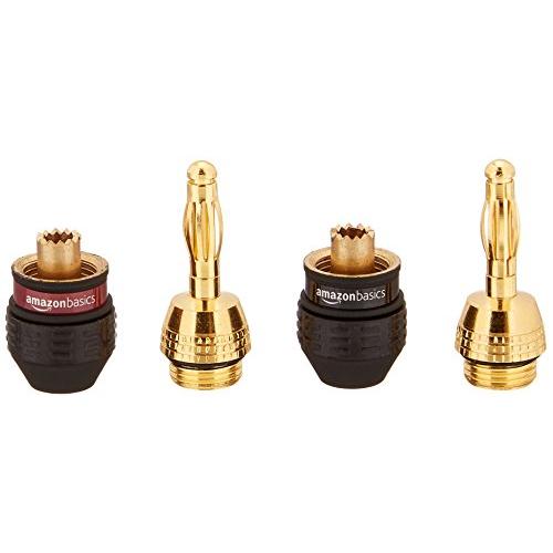 ベーシック バナナプラグ スピーカーコネクター 6組 (12 個)1.37cmx1.37cmx4.11cm ブラック |  | 02