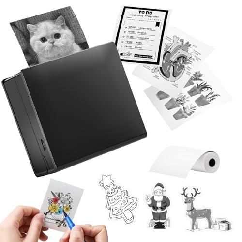 ミニプリンター Memoking M02 ミニプリンター スマホ対応 203dpi 白黒写真サーマルプリンター ポータブルサーマルプリンター 感 | 