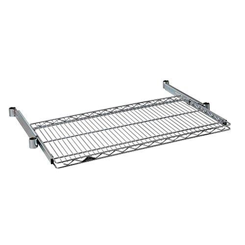 ドウシシャ ルミナスラック スチールラックパーツ スライド棚板 スライドシェルフ 幅91.5×奥行46cm SR9045-S スリーブ無し 耐荷 | 