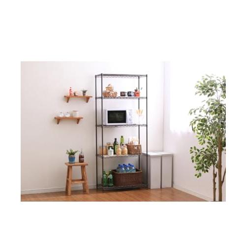 アイリスオーヤマ カラーラック メタルラック 5段 ホワイト 防サビ加工