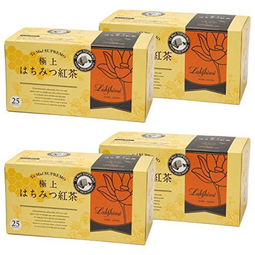 Lakshimi(ラクシュミー) 極上はちみつ紅茶 ティーバッグ25袋入り×4箱セット | 