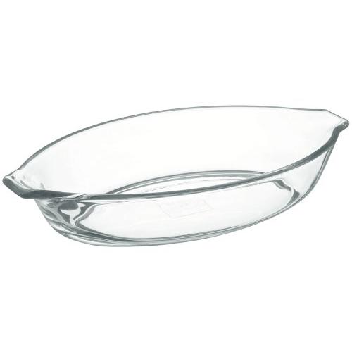 iwaki(イワキ) 耐熱ガラス グラタン皿 3.7×19.5cm 340ml BC710 | 