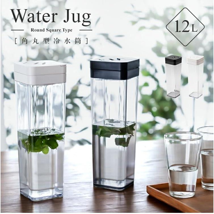 アスベル 麦茶ポット ワンプッシュ ビオSP-120 スクエア 1.2L 白 お洒落 |  | 01