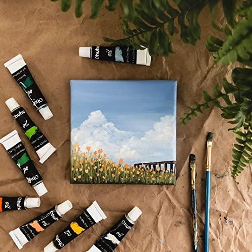 Ohuhu 油絵具 セット 24色 油絵 油絵の具 絵の具 絵画 画材 セット初心者 大人 男の子 女の子 12ml ペイント チューブ |  | 01