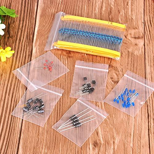 OSOYOO(オソヨー) 電子工作基本部品セット LED 5色 合計100PCS 金属皮膜抵抗器 30種類 合計600本 電解コンデンサ 12種 |  | 02