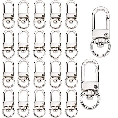 ナスカン 薄型 キーホルダー 回転フック PureSino 回転カン付き 360度