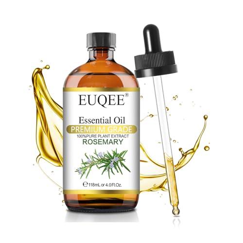 EUQEE アロマオイル ローズマリー エッセンシャルオイル 天然100％ 精油 118ML アロマディフューザー用 | 