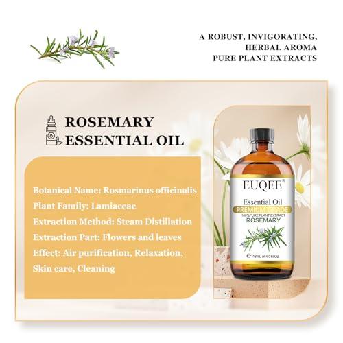 EUQEE アロマオイル ローズマリー エッセンシャルオイル 天然100％ 精油 118ML アロマディフューザー用 |  | 01