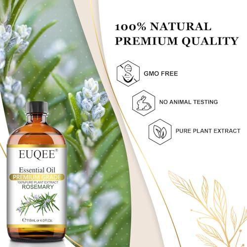 EUQEE アロマオイル ローズマリー エッセンシャルオイル 天然100％ 精油 118ML アロマディフューザー用 |  | 02