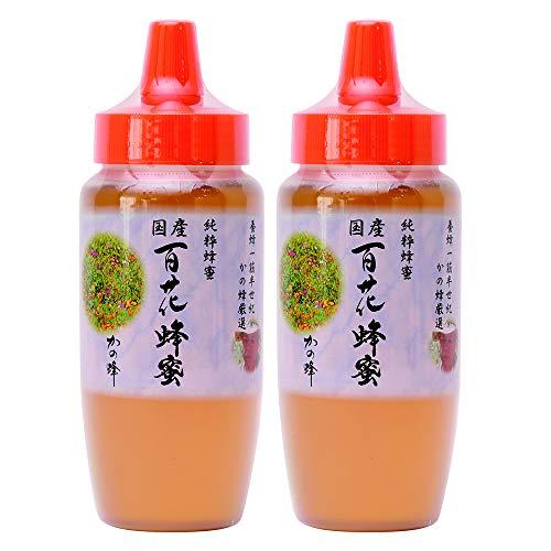 はちみつ 専門店かの蜂 国産 百花 蜂蜜 500g×2本 完熟 の 純粋 蜂蜜 （とんがり容器） | 