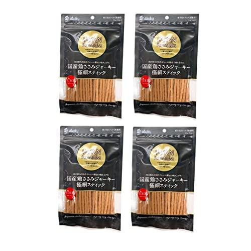 ジャパンプレミアム 国産鶏ささみジャーキー 極細スティック 80g×4個 | 