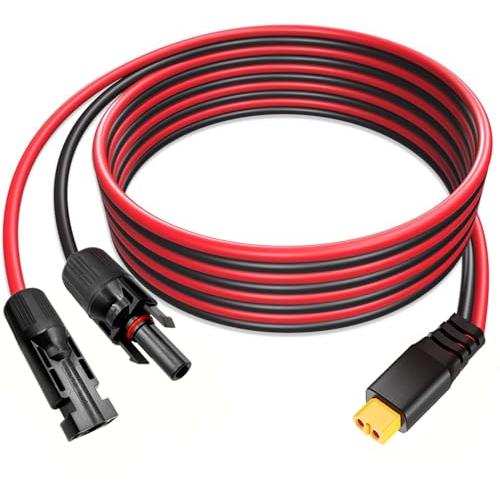 MC4 コネクタ ソーラー充電ケーブル MC4からXT60ポート ソーラーパネル 変換アダプター 太陽光パネル用ケーブル 太陽光発電用機器 | 