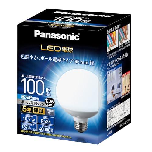 パナソニック LED電球 口金直径26mm 電球100形相当 昼光色相当(10.7W) 一般電球・ボール電球タイプ 95mm径 屋外器具対応 L | 