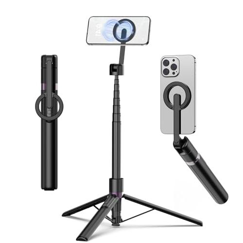 TONEOF 173cm マグネット 自撮り棒 Magnetic スマホ 三脚 スタンド