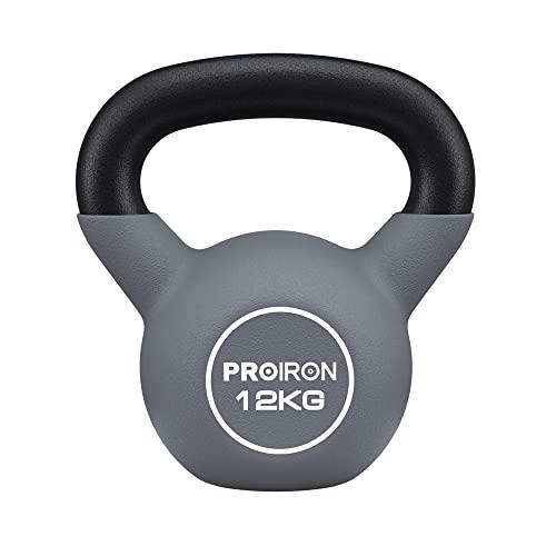 PROIRON ケトルベル ネオプレン kettlebell 一体型鋳鉄製 ?? 鉄アレイ ケトル 12kg 重り ケトル | 