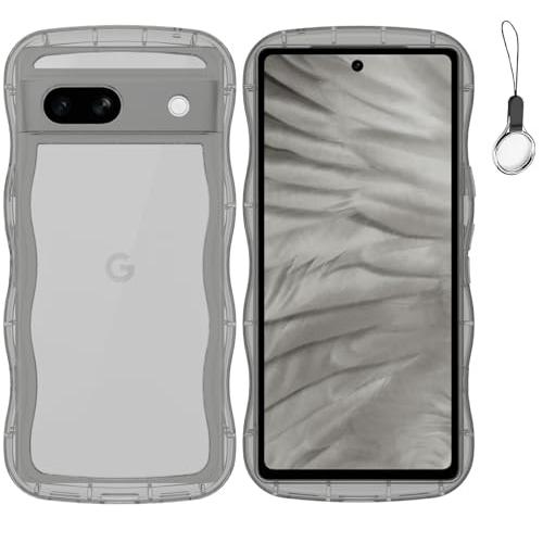 Google Pixel 6a グレー 本体 おまけでケース Google Pixel 6a ケース スマホケース ショルダー ストラップ クリア