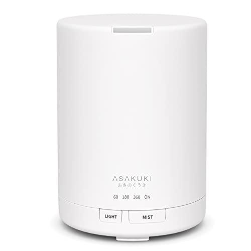 ASAKUKI 加湿器 卓上 小型300ml アロマディフューザー 超音波式 アロマ
