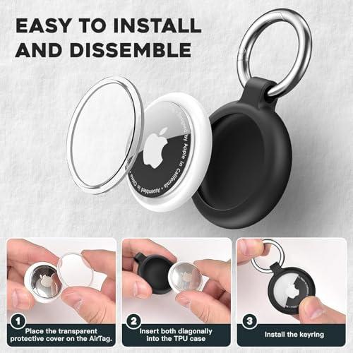 [PAIFIEVD] AirTag ケース防水 Airtag キーホルダー TPU製 全面保護 エアタグケース 持ち運びに便利 傷 耐衝撃/擦傷 |  | 02
