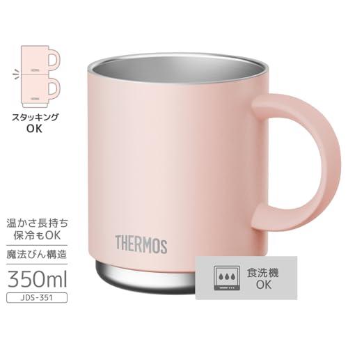 食洗機対応モデル サーモス 真空断熱マグカップ 350ml ベージュピンク JDS-351 BEP |  | 01