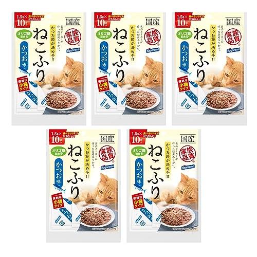はごろも 猫用おやつ ねこふり (国産) かつお味 小袋 1.5g10袋入×5個 (まとめ買い) | 