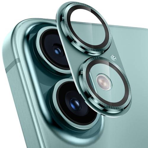 カメラフイルム iPhone16/16 Plus用 カメラ保護 全面保護 9H強化ガラス アルミ合金 アイフォン16/16plus レンズカバー | 