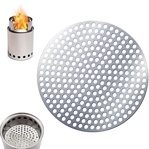 Solo Stove ソロストーブ ロストル ペレット落下する防止プレット ライト タイタン メサ キャンプファイヤー適用 穴Φ6mmで通気率高 | 