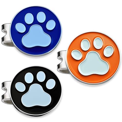 Adhere ゴルフ マーカー ゴルフキャップクリップ 磁気 ロゴボール