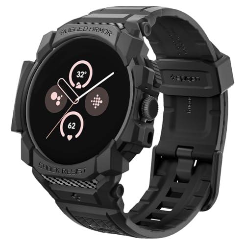 Spigen] Google Pixel Watch 3 45mm 一体型バンド ケース 耐衝撃 TPU 