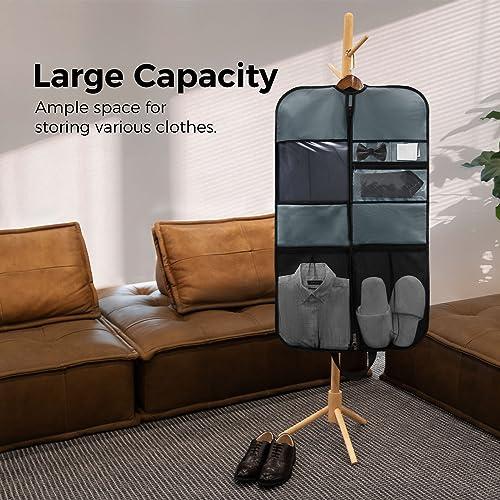 pack all ガーメントバッグ スーツ収納 型崩れ防止 軽量 防塵 撥水 手提げ スーツバッグ 洋服 コート ドレスカバー キャリーバッグ |  | 01