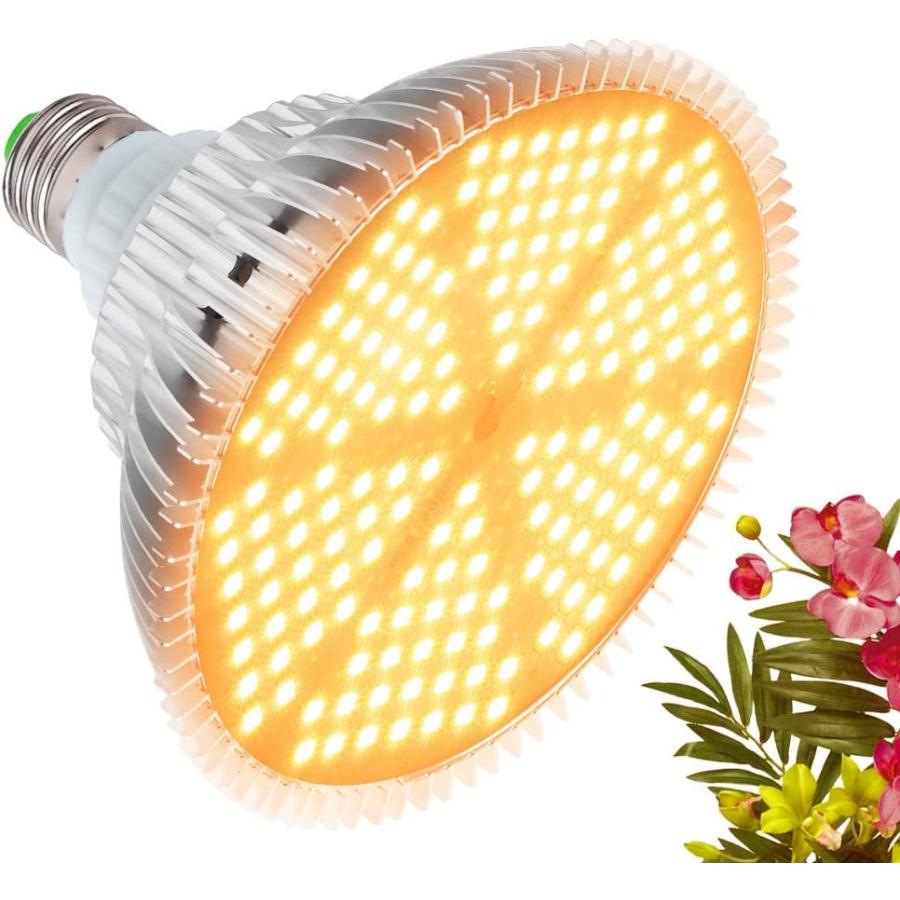 SINJIAlight 植物育成ライトLED 120ｗ相当 暖色系 太陽のような光 フルスペクトル 180個LEDチップ E26口金 水耕栽培用 | 
