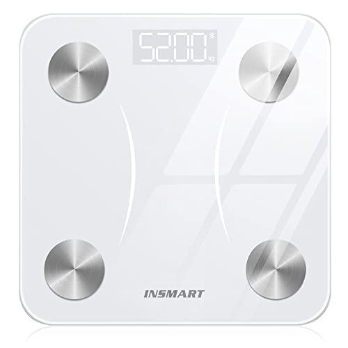 2024新登場APP体重計スマホ連動 INSMART 高精度体脂肪計・体組成計 16項目測定 スマホ連動 ヘルスメーター 人気Bluetooth | 
