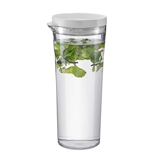 HARIO(ハリオ) フリーザーポット JUSIO 実用容量1100ml ホワイト トライタン 割れにくい 熱湯・食洗器OK 冷水筒 日本製 F | 