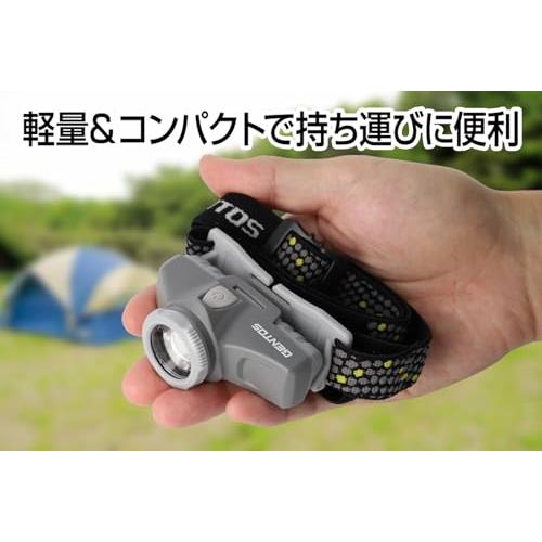 GENTOS(ジェントス) LED ヘッドライト 明るさ200ルーメン/実用点灯7.5時間/耐塵/耐水 単3形電池1本使用 コンパクトヘッドライ |  | 01