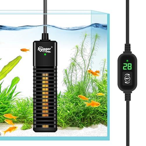 hygger 水槽ヒーター 小型 30cm用 15-34℃温度調節 ヒーター ミニ 