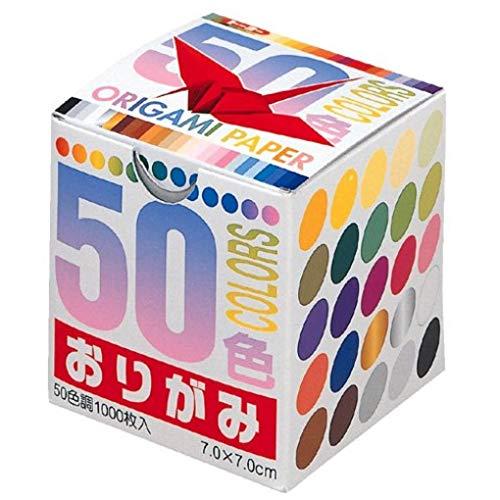 トーヨー 折り紙 50色おりがみ 7cm角 1000枚入 001024 | 