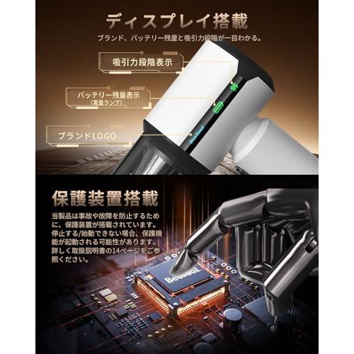 BeeTool ハンディクリーナー 多機能 3種吸引モード＆ディスプレイ搭載