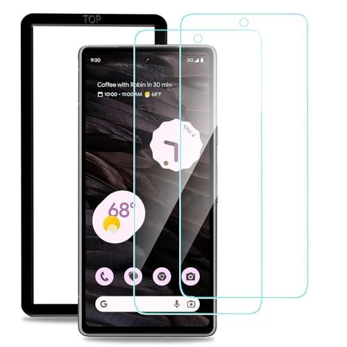 iXinQu ガラスフィルム Google Pixel 7A 用 2枚入 指紋認証対応 グーグルピクセル7a 対応 液晶保護フィルム ガイド枠付 | 