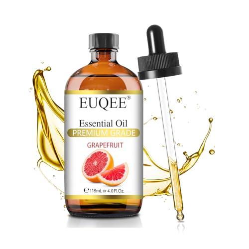 EUQEE アロマオイル エッセンシャルオイル グレープフルーツ 天然100％ 精油 118ML アロマディフューザー用 | 