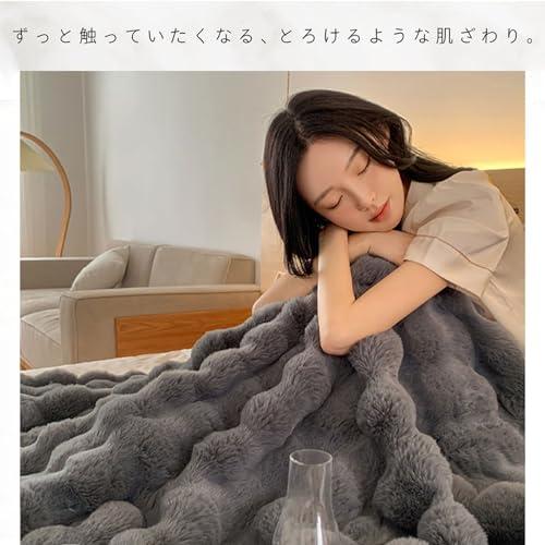 SUKAAGO ふわとろ毛布 シングル 冬用 厚手 ふわとろ 毛布 2枚合わせ