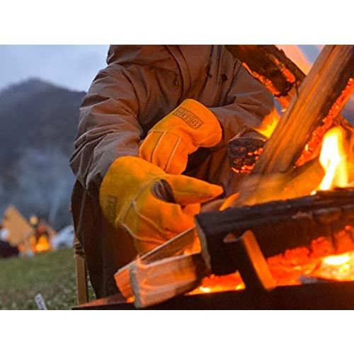 [東和コーポレーション] 牛床革手袋 EXTRAGUARD TAKIBI 5本指 EG-012 |  | 02