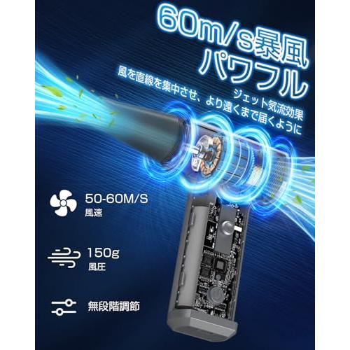 ブロワー エアダスター 洗車 超強力 軽量 高速回転 耐久性 YOIIYO エアダスター 電動エアダスター ブロワー 洗車 最大風速