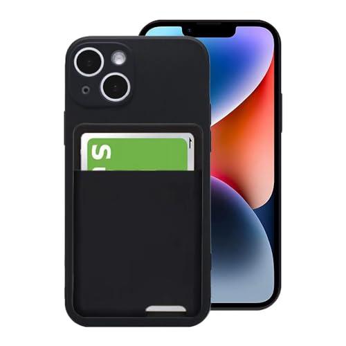 iphone14ケース 背面収納 耐衝撃 カード収納 薄型 軽量 TPU カバー ストラップホール付き 黄変防止 指紋防止 あいふぉん14ケース | 