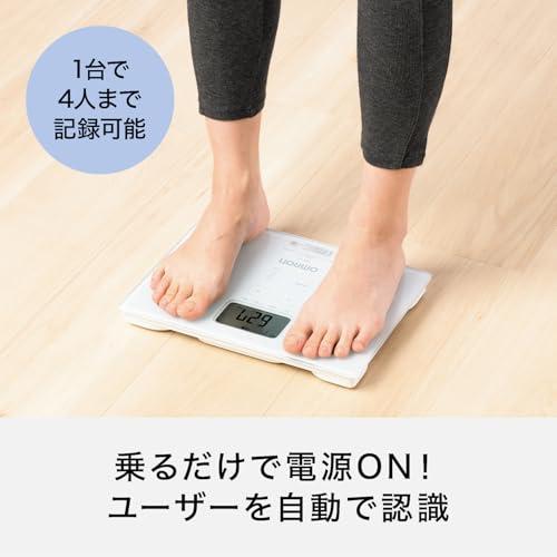 オムロン 体重 体組成計 カラダスキャン ホワイト KRD-103-W 自動認識 乗るだけで測定開始 A4サイズのコンパクト設計 |  | 01