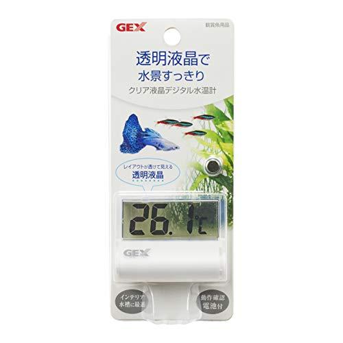 ジェックス GEX AQUA HEATER クリア液晶デジタル水温計 透明液晶 水景すっきり 測定範囲10~40℃ 観賞魚用水温計 | 